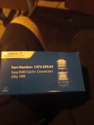 Amphenol CAT6+-EZRJ45 Easy RJ45 Connectors Box of 100