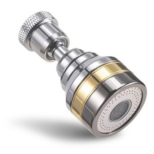 Swivel Faucet Aerator, Dual-function Rotating Kitchen Sink Nozzle, 360 Angle ...