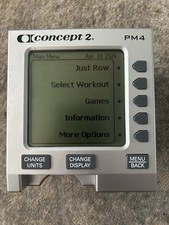 Concept 2 PM4 rowing machine monitor Upgrade From PM3 - Mint Condition