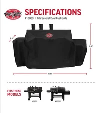 Char-Griller® 3-Burner Dual Fuel Expandable Propane Gas Model 8080 Fits #5650