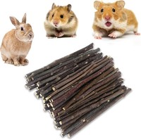300G NatüRliche ApfelstäBchen, Kaninchen Kauspielzeug Hamster Kau-StäBchen Zä