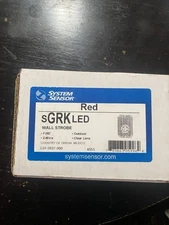 System Sensor SGRK Led Wall Strobe 2-Wire RED Brand New!