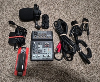 Behringer XENYX 502 | 5-channel Analog Streaming Mixer PLUS CABLE and Mic