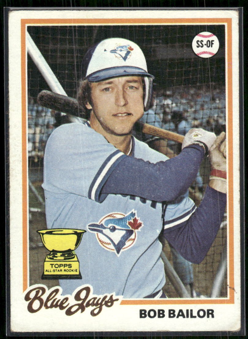 Bob Bailor 1978 Topps Baseball #196 - Toronto Blue Jays