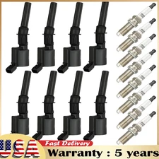 8 Ignition Coil Pack & Iridium Spark Plug for Ford F-150 4.6L DG508 SP479 DG491