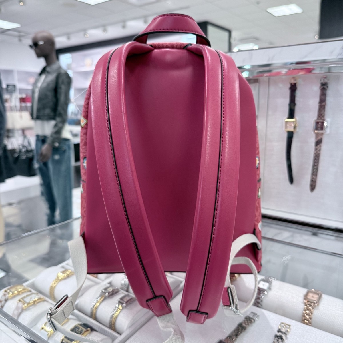 NWT Dark Raspberry Medium Slater Backpack Michael Kors Slater Chain Backpack Medium | Mercari main image 3