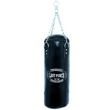 Heavy Duty Black Filled Punching Bag Medium Size with Hanging Chains for Boxing