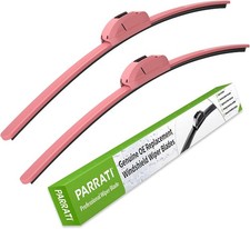 Rubber Windshield Wiper Blades Set Of 2 26 16 Inches All-season Pink