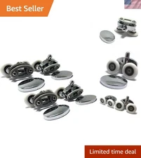 Oval Metal Alloy Shower Door Rollers – Set of 4 for Easy Glide Action