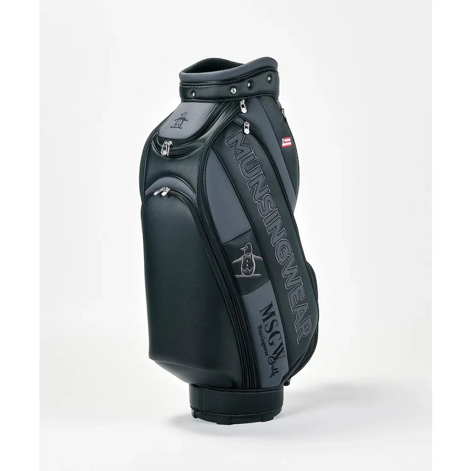 Munsingwear Big Logo Cart Bag 9.5 × 47 in 6way Divider 3.4 kg Unisex 2024 Black - Image 2 of 4