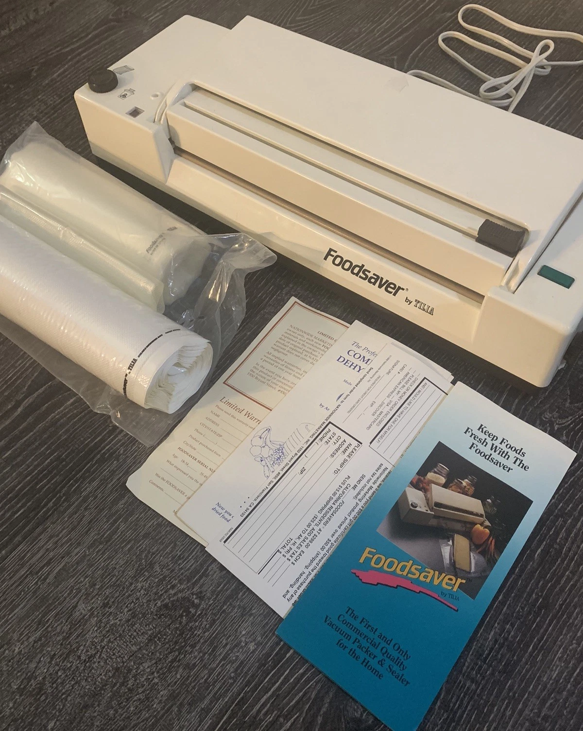 Foodsaver Vacuum Sealer Machine By Tilia With Bag Rolls