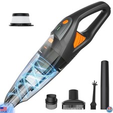 GHUSTAR Handheld Vacuum Cordless - 25000PA Strong Suction Hand Held Car Vacuum