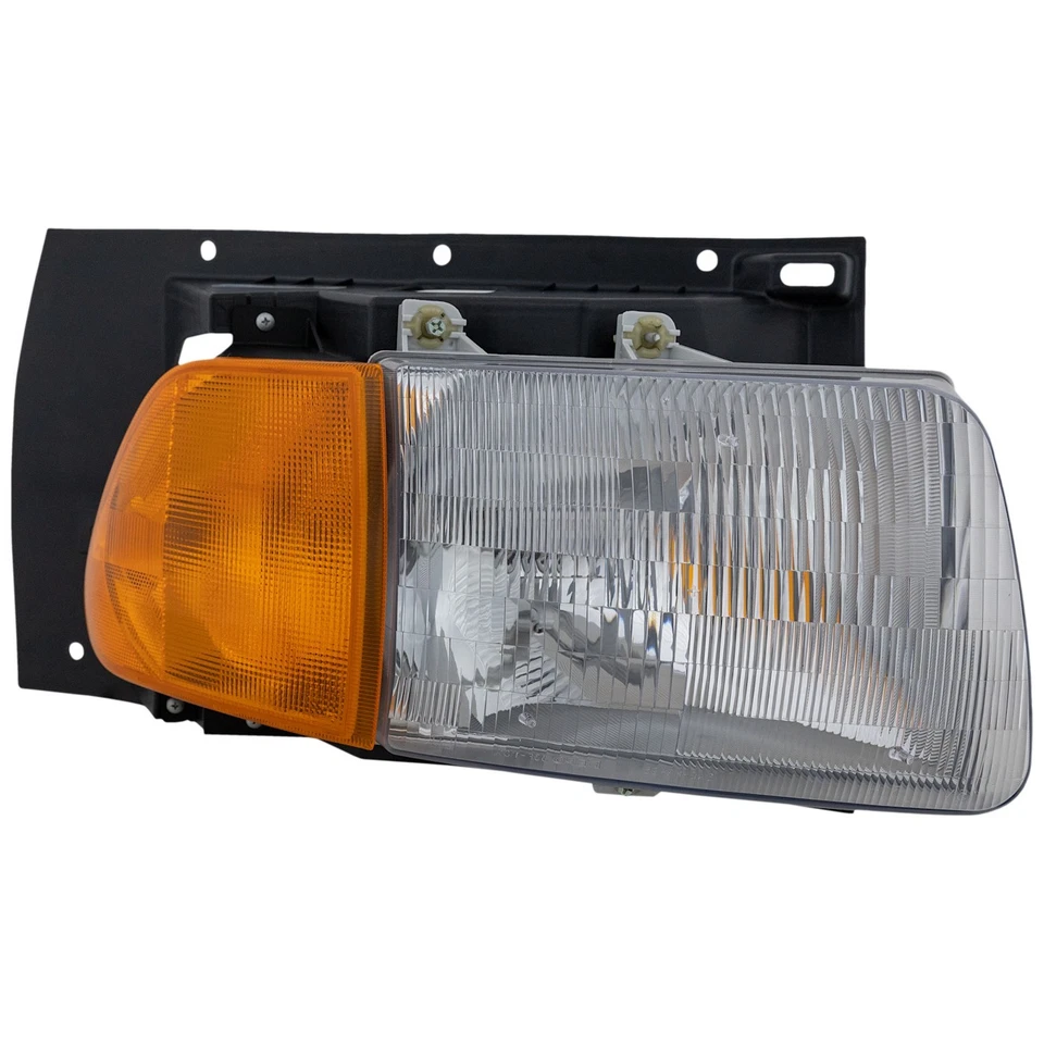 Passenger Side Headlight For Ford A9513 1997-1998 Halogen with Bulb(s) - Image 3 of 4