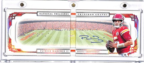 2025 National Treasures Patrick Mahomes II Gridiron Graphs Auto Booklet #10/10