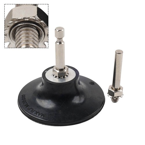Disque abrasif type R Roll Lock support de pelle rotative tige 1/4" ponceuse à tige - Photo 24/28