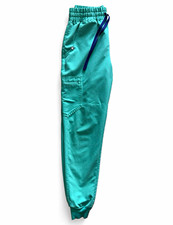 FIGS Technical Collection Scrub Pants XS Green Solid Medical Unisex