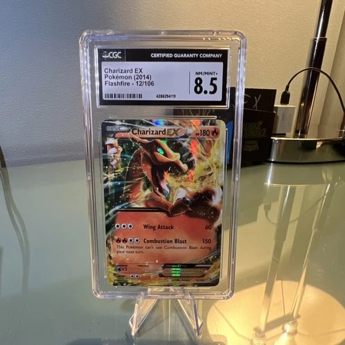 Pokémon Charizard EX Flashfire Ultra Rare Holo 180 HP 12/106 CGC 8.5