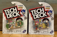 2025 Tech Deck Finesse Sonic the Hedgehog Tails Super Finger Boards Lot of 2