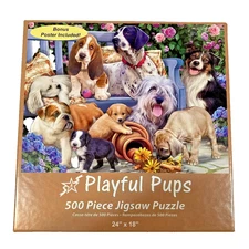 New 1000 Piece Jigsaw Puzzle 101 Pooping Puppies Dogs Pooping Puzzle FunWares