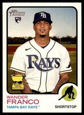 2022 Topps Heritage Wander Franco Error Short Print Tampa Bay Rays #347