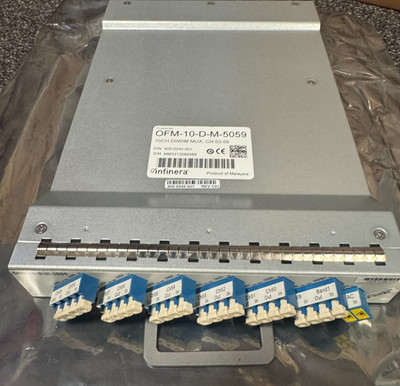 Infinera OFM-10-D-M-5059 Optical Fiber Multiplexer 10CH DWDM MUX 800-0245-001