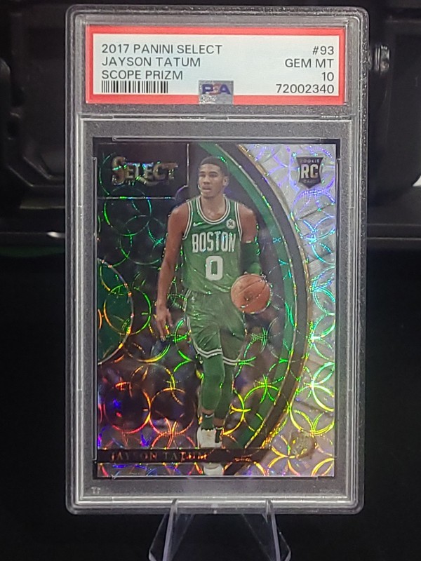 2017-18 Jayson Tatum #93 Select Concourse Scope Prizm PSA 10