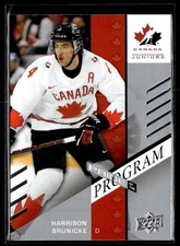 2026 Team Canada Juniors Pride of the Program #72 Harrison Brunicke