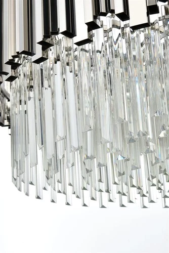Elegant Lighting Willow 32" Chandelier in Chrome - Picture 6 of 8