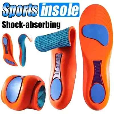 WORK BOOTS ORTHOTIC FOOT ARCH HEEL SUPPORT SHOE INSERTS MASSAGING GEL INSOLES