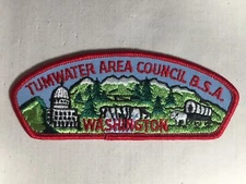 Tumwater Area Council twill plastic back BSA CSP Patch