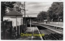Photo Railway View of platforms at Eden Park Station near Bekenham 22/8/1996
