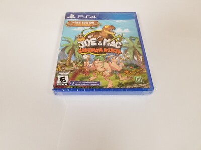 New Joe and Mac: Caveman Ninja - T-Rex Edition PlayStation 4 PS4 new
