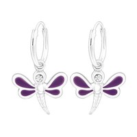 Libelle Kinder Creolen Ohrringe 925 Silber MäDchen Ohrstecker Schmuck Geschenk