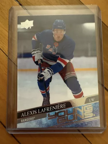 2020-21 Upper Deck Series 1 Young Guns SP #201 ALEXIS LAFRENIERE RC Rangers