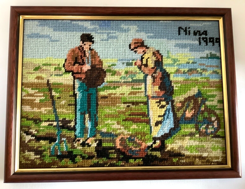 Punto ago vintage Royal Paris 1999 ""The Angelus"" di François Millet France
