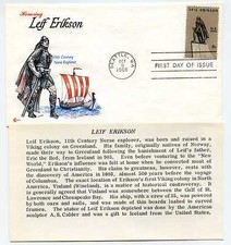 1359 Leif Erikson Cover Craft cachets, CCC, FDC