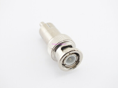 Coax Adapter BNC Male to RCA Male RF Connector - USA Ham Seller