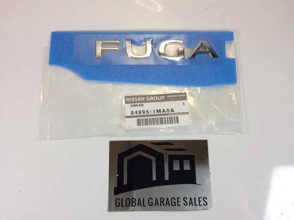 Nissan Genuíno Fuga Infiniti M37 M56 Q70 Y51 Emblema Genuíno Traseiro FUGA Japão Novo - Imagem 4 de 4