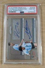 2018 Panini Prizm World Cup Dybala Maradona AUTO /40 #DSDM PSA 10 Gem Mint Pop 3