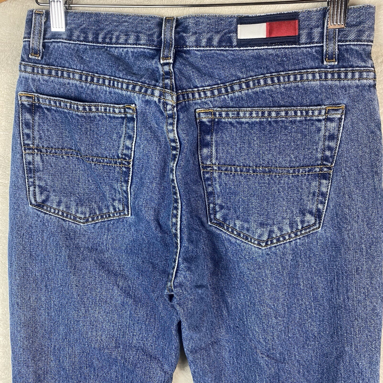 2001 Y2K Tommy Hilfiger Jeans Juniors Size 5 Flare Vintage 100% Cotton thumbnail 4