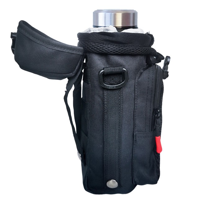 Oxford Cloth Water Bottle Holder Kettle Carrier & Shoulder Strap for
