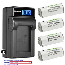 Kastar Battery LCD Wall Charger for Canon NB-9L Canon Powershot ELPH 510 HS