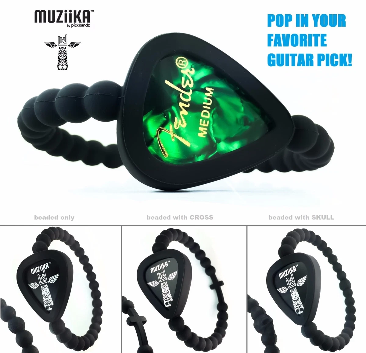 Details 79+ guitar pick holder bracelet super hot 3tdesign.edu.vn