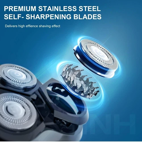 3in1 Professional Cordless Wet/Dry Razor Men Rotary Shaver Beard Trimmer Shaving - Picture 5 of 8