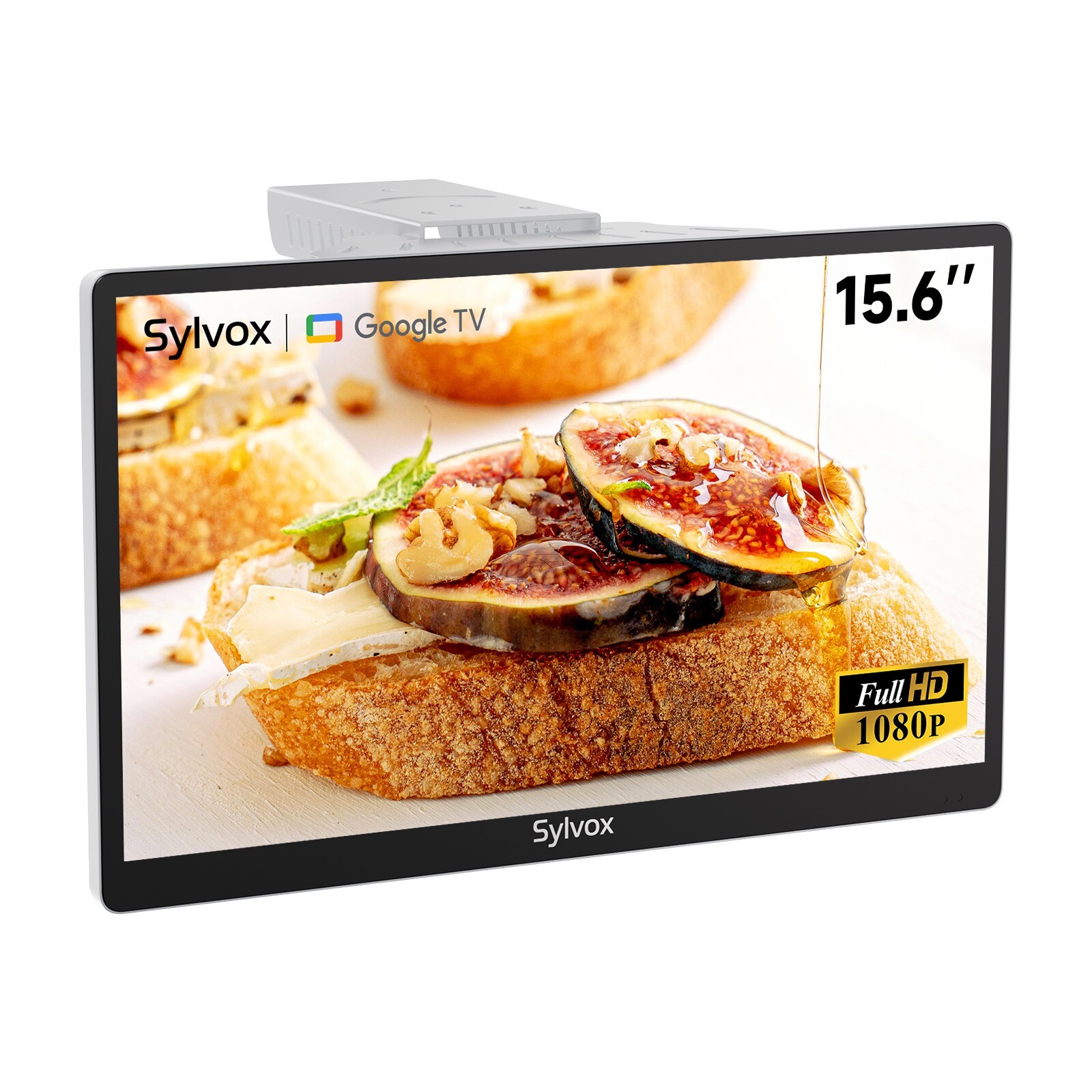 Sylvox 15.6'' Mini Kitchen TV Smart TV 1080P FHD Compact Fol