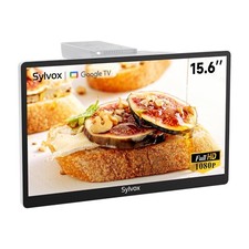 Sylvox 15.6'' Mini Kitchen TV Smart TV 1080P FHD Compact Foldable Google APP