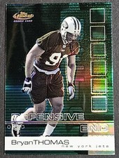 2002 Topps Finest Refractor #98 Bryan Thomas Rookie Card RC #/250 New York Jets