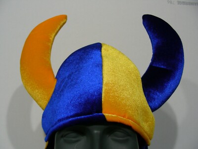 VIKING STYLE - BLUE & YELLOW - YOUTH/KIDS SIZE NOVELTY STOCKING CAP BEANIE HAT! 