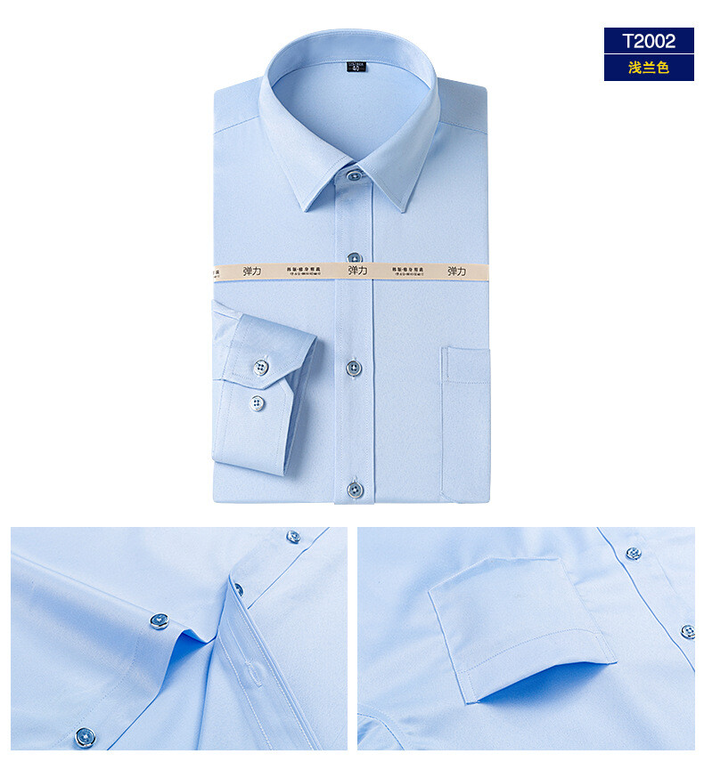 New Men's Dress Shirts Long Sleeves Formal Business No Iron Casual