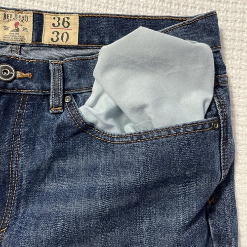 Red Head Brand, Men’s Blue Jeans, Size 36x30, B5D18 - Picture 16 of 18